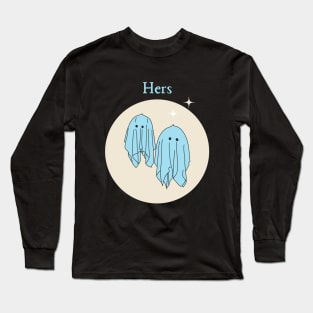 Hers Ghost Couple style 1 Long Sleeve T-Shirt